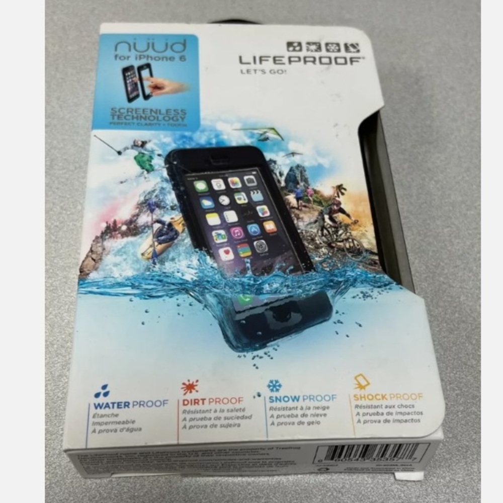 iPhone 6 Plus Nuud Lifeproof Phone Case. Used. Some scratches from regular use.